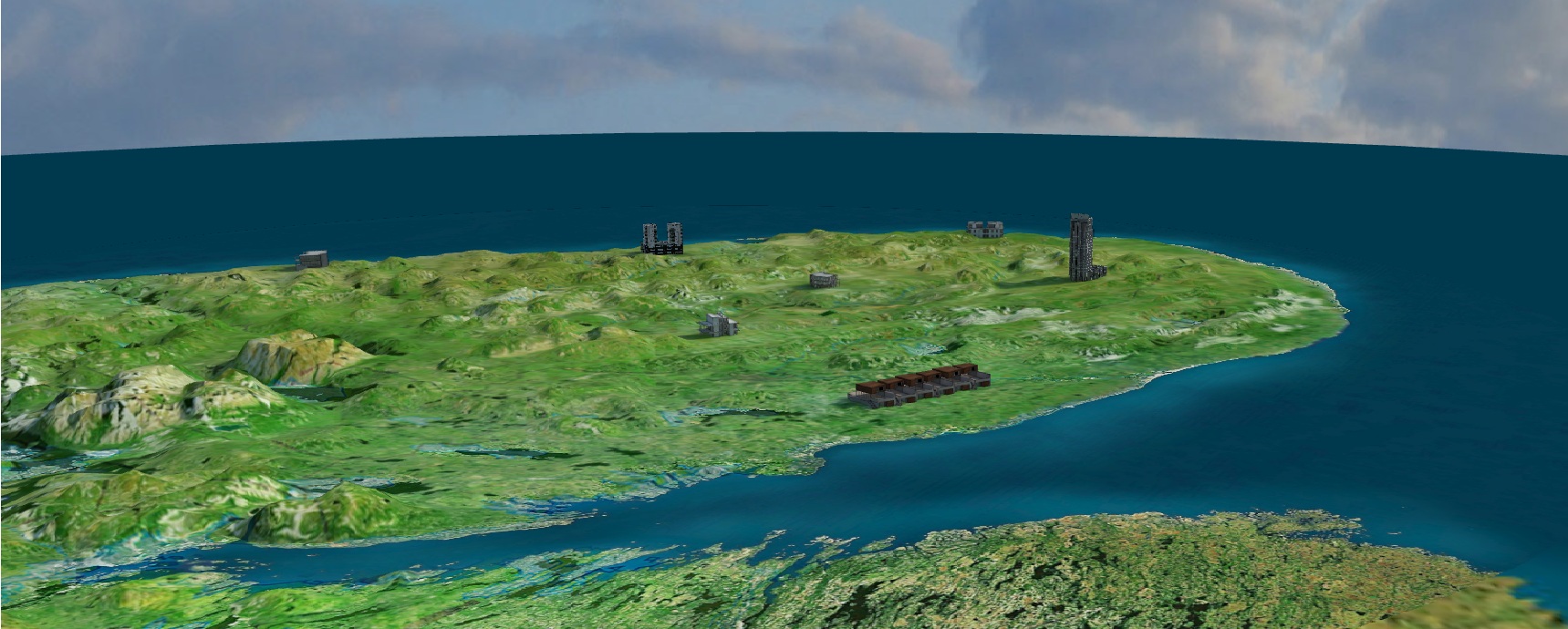 Интерактивная 3d модель полуострова